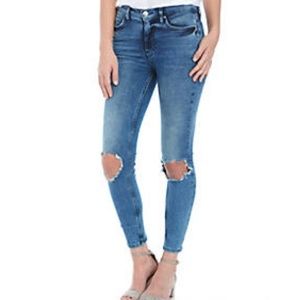 NWOT Free People High Rise Busted Skinny Jeans